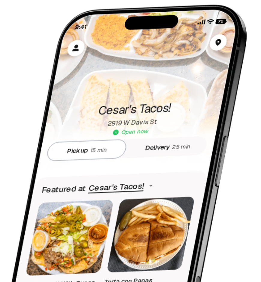 Cesar's Tacos! app preview