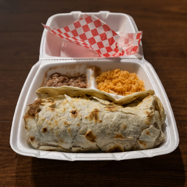 #1 Burrito Plate.