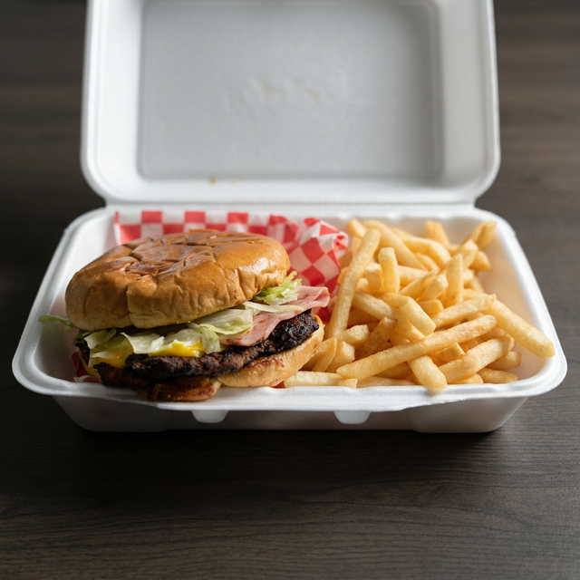 Hamburguesa & Fries.