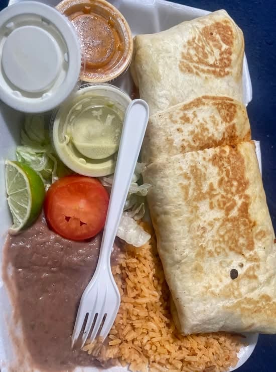 Burrito Plate.